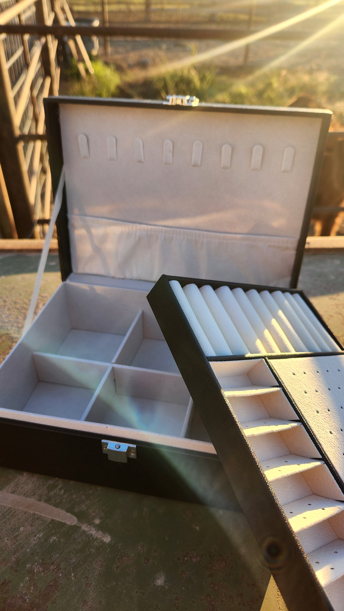 Large Tooled Jewelry Case