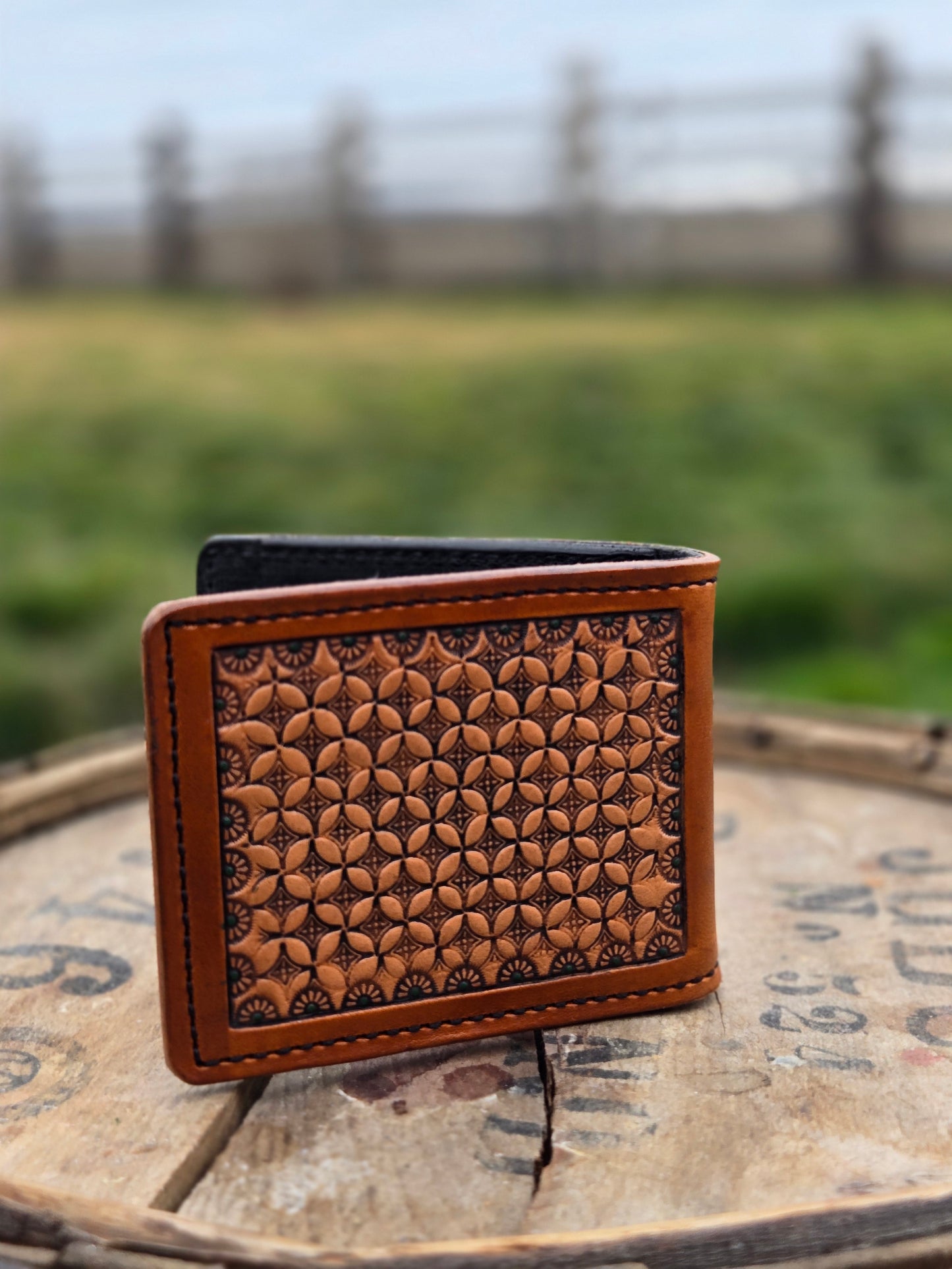 Geometric Money Clip Wallet