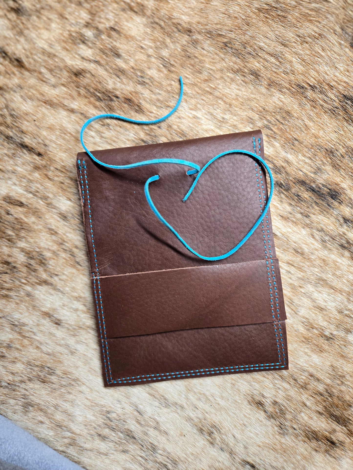 Turquoise Sunflower Saddle Phone Case