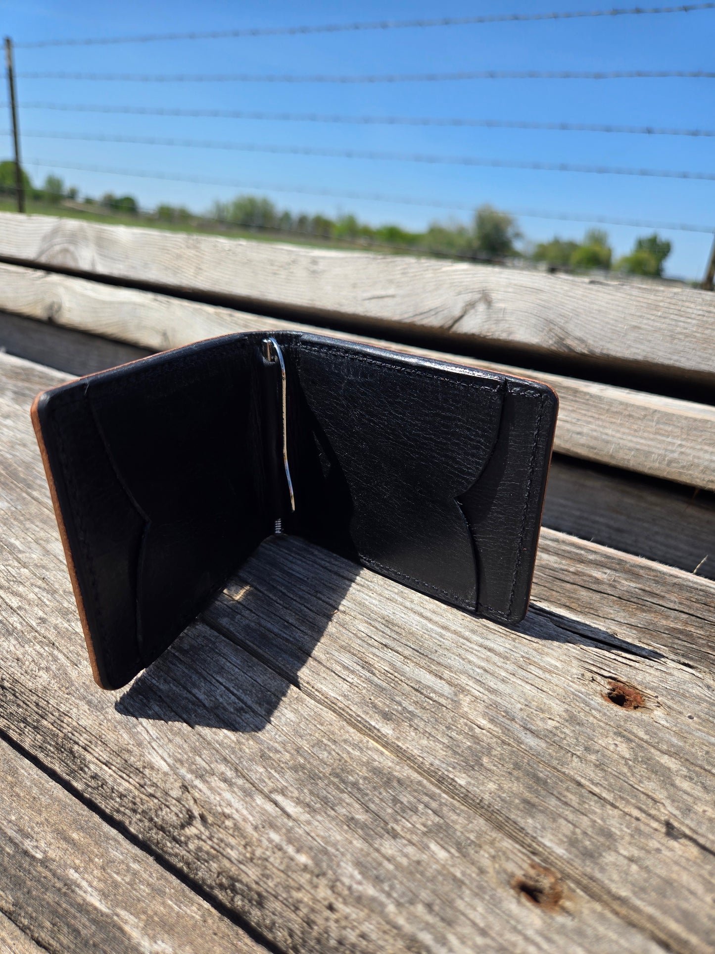 Geometric Money Clip Wallet