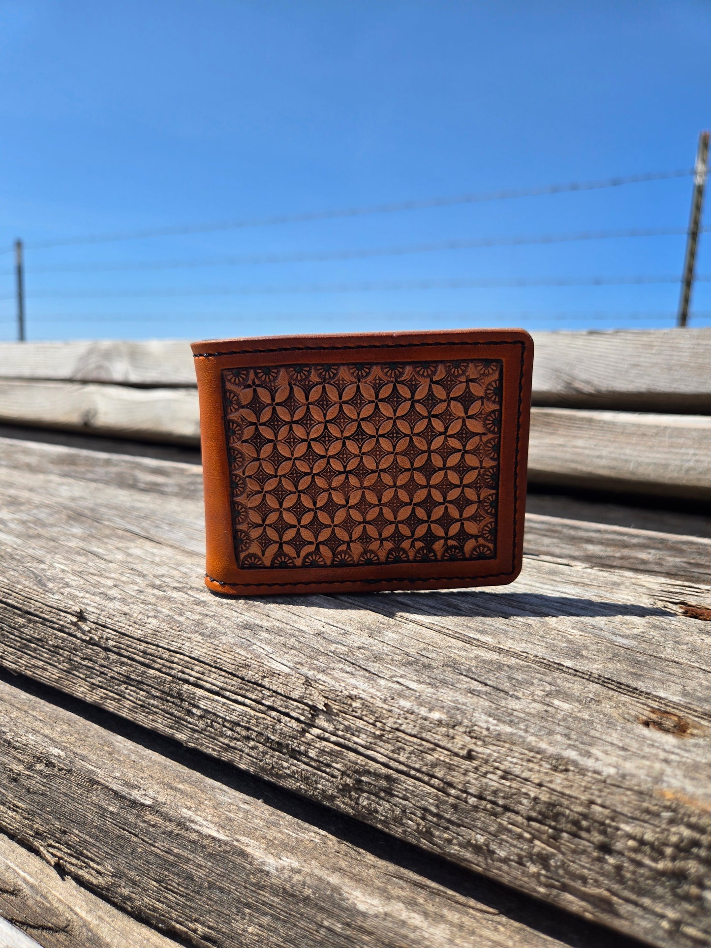 Geometric Money Clip Wallet