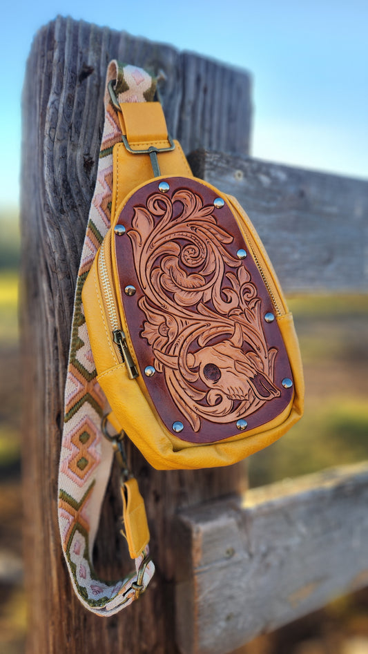Scrolls and Skull Slingbag