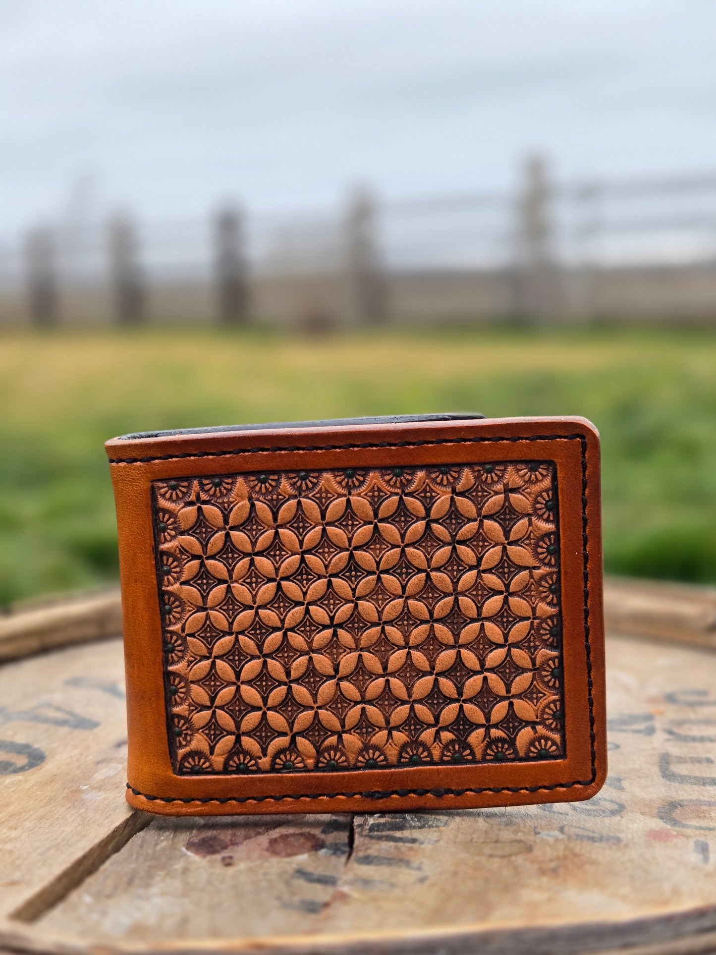 Geometric Money Clip Wallet