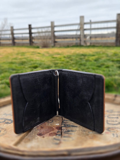 Geometric Money Clip Wallet