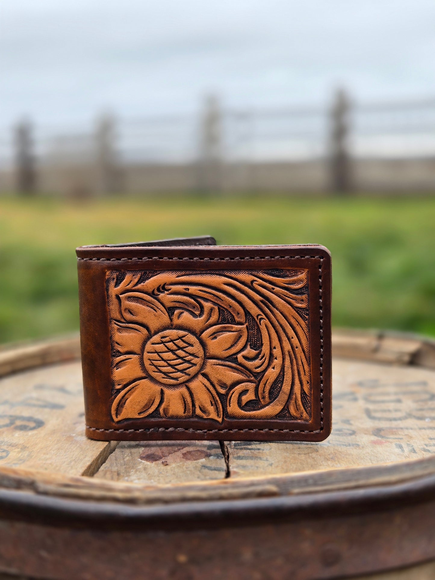 Sunflower Money Clip Wallet