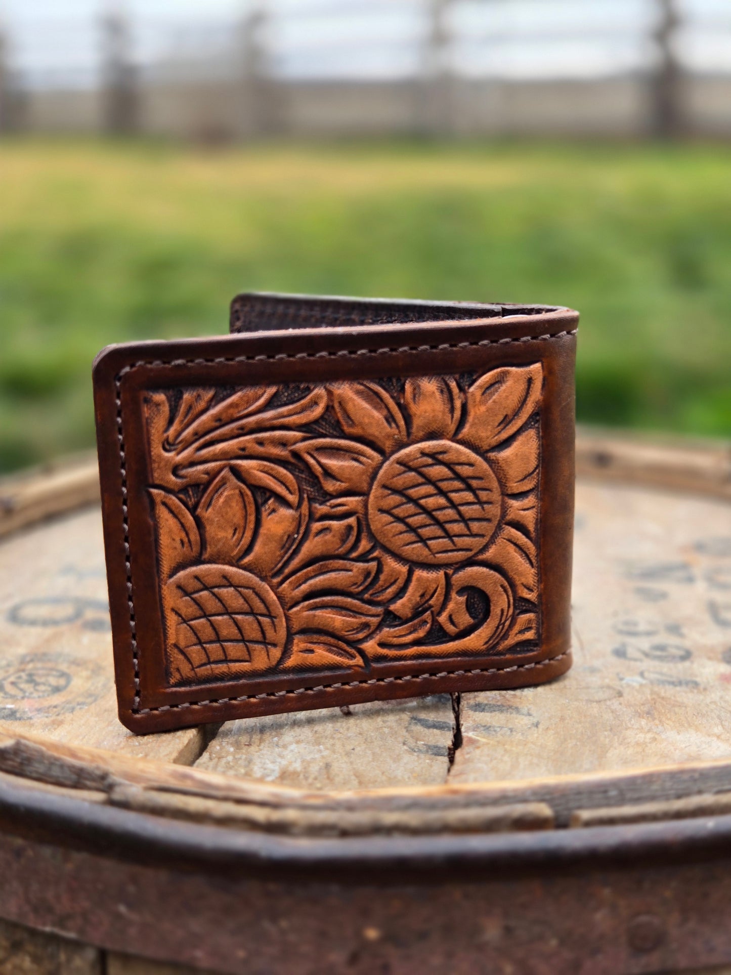 Sunflower Money Clip Wallet