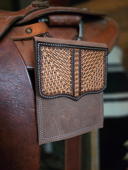 Arrowhead Basket Stamp Saddle Phone Case