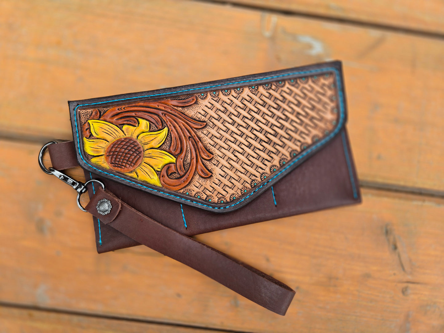 Sunflower Clutch Wallet
