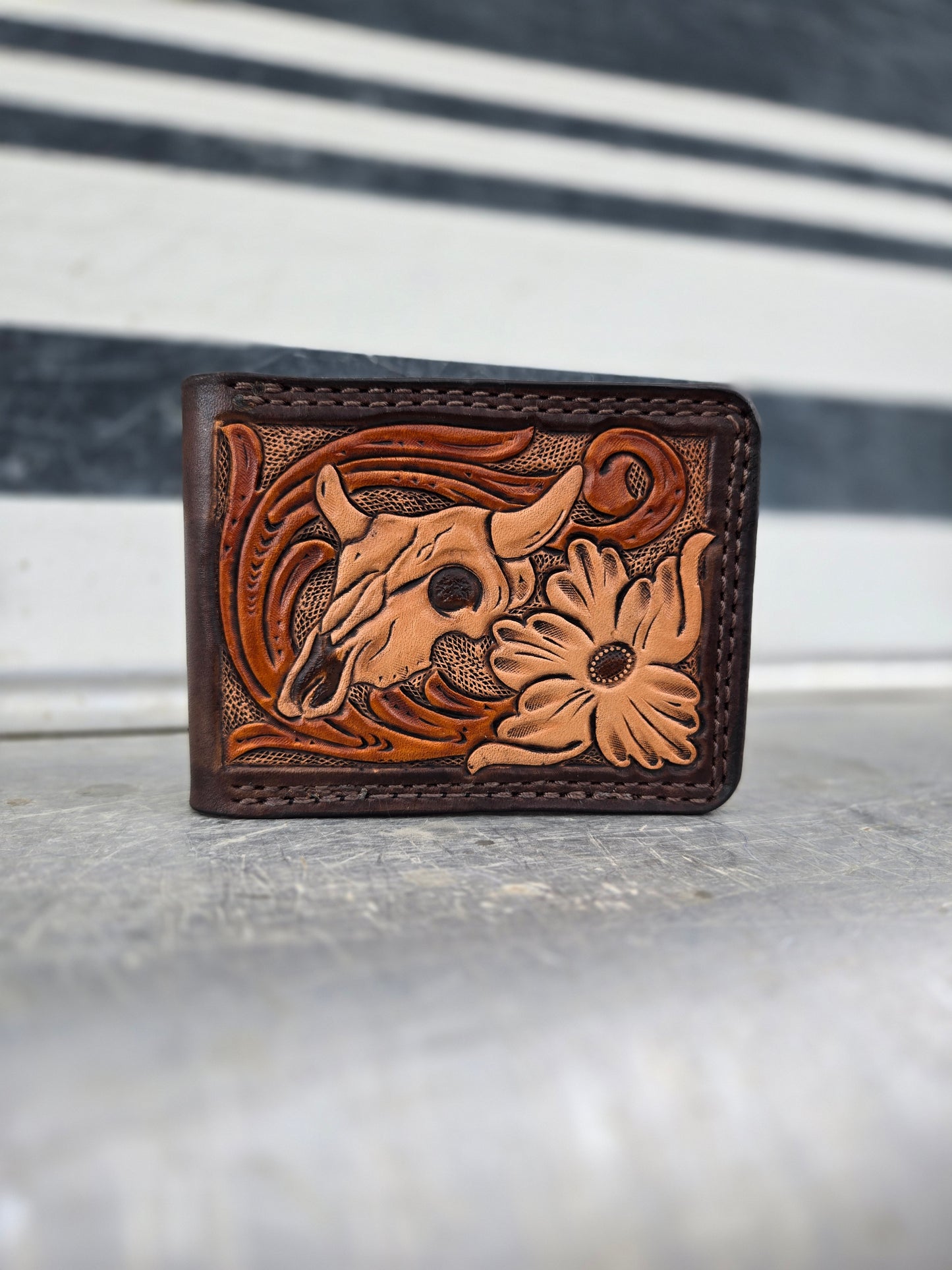 Cow Skull Bifold Wallet