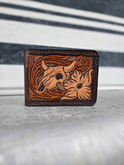Cow Skull Bifold Wallet