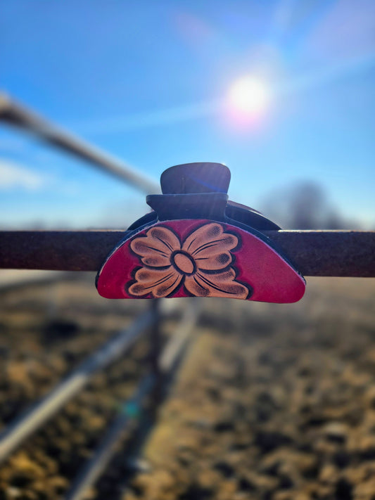 Red Flower Hair Clip