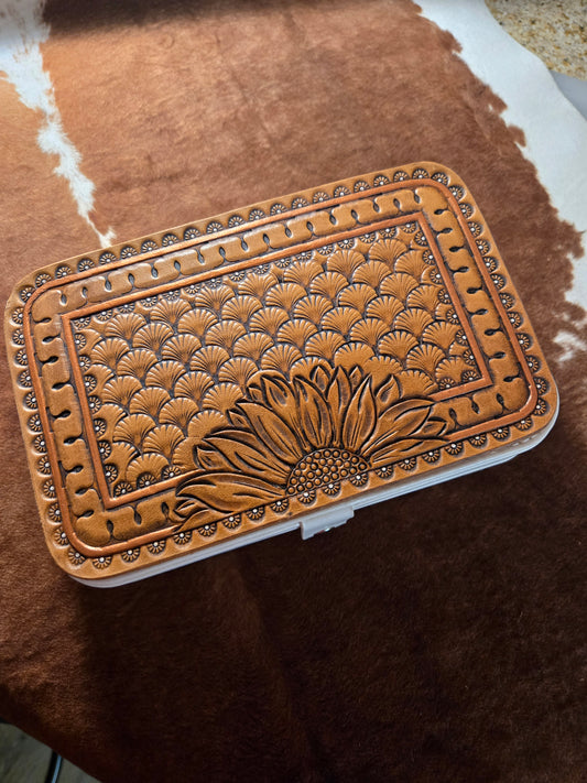 Large sunflower jewelry Case