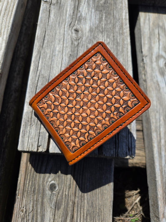 Geometric Money Clip Wallet