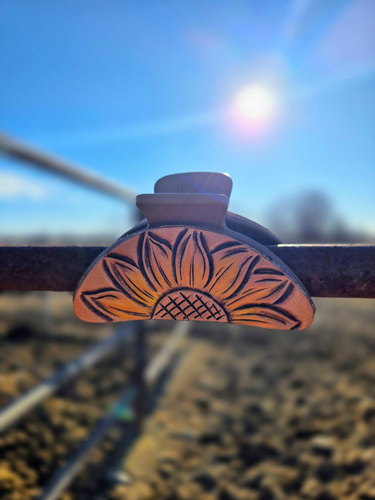 Simple Sunflower Hair Clip