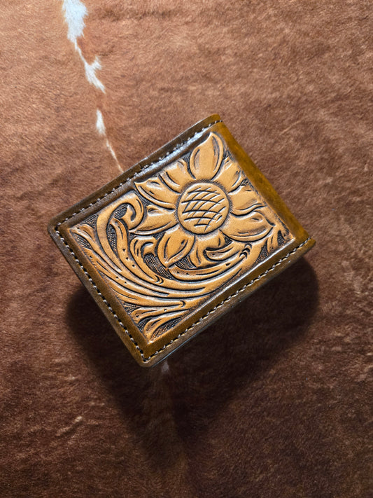 Sunflower Money Clip Wallet